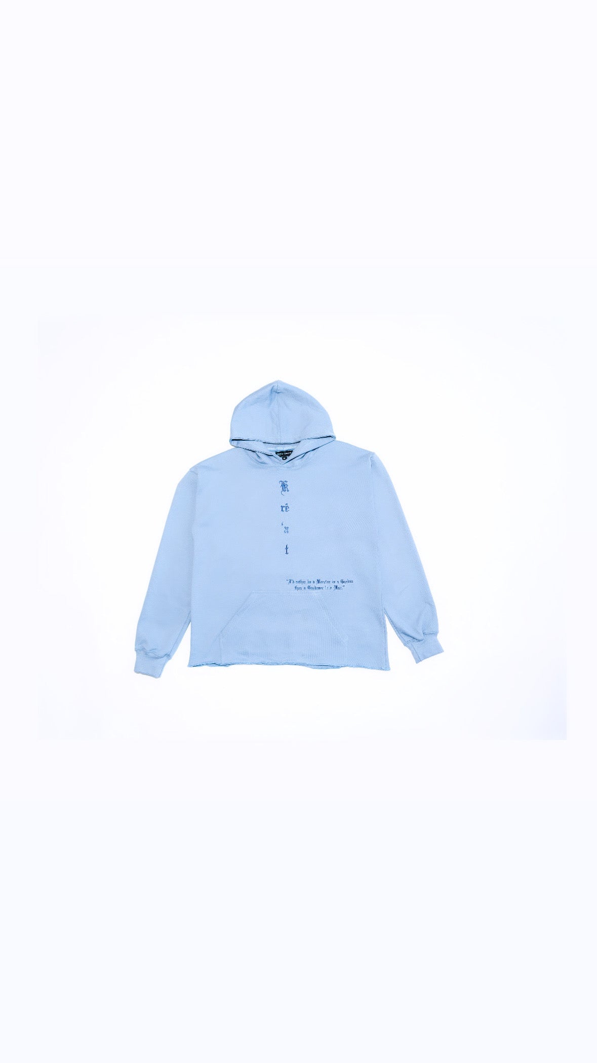 Be Fearless Cyan Blue hoodie